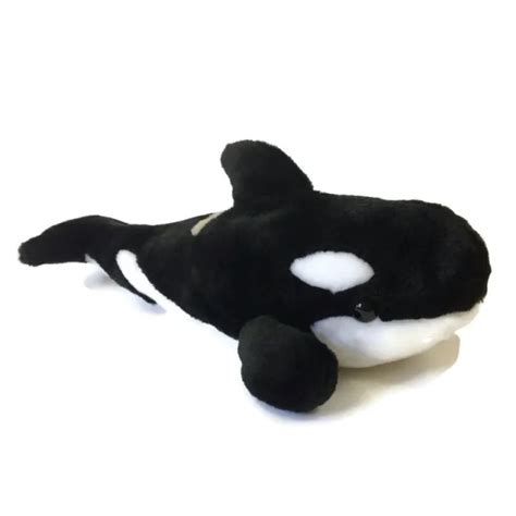 Sea World Shamu Plush Killer Whale Orca Black And White Stuffed Animal