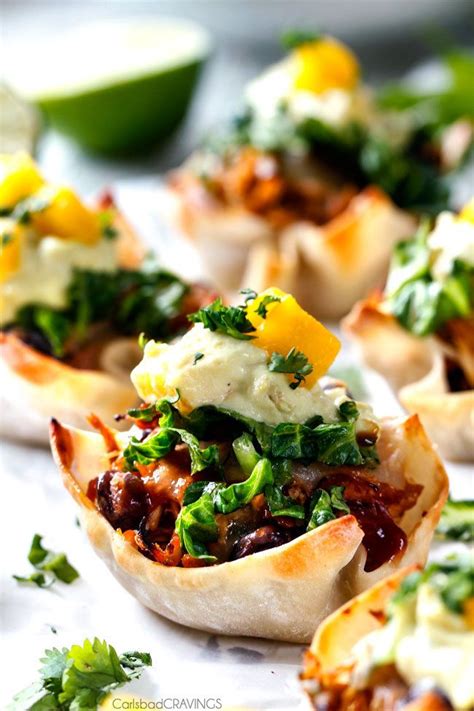 Squeeze remaining lime wedges over chicken to taste. Salsa Verde Honey Lime Chicken Taco Cups might just be the ...