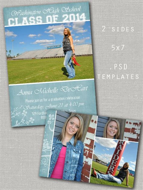Items Similar To Graduation Announcement Template For Photographers