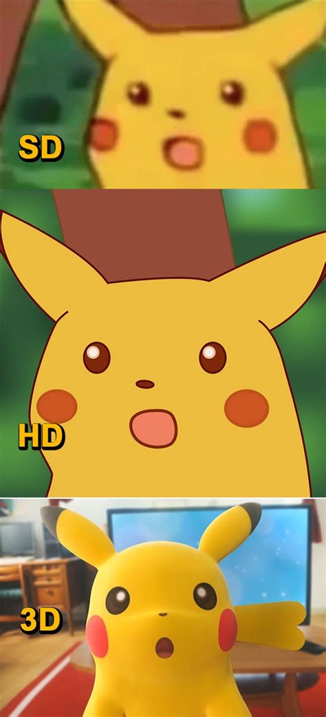 Memeitos Pikachu Evolution Meme
