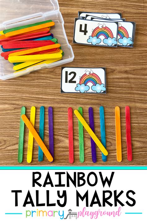 Rainbow Tally Marks Primary Playground Kindergarten Math Activities
