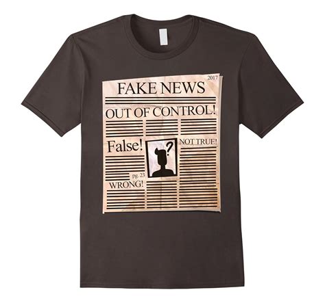Funny Fake News Newspaper Political Stamped T Shirt Anz Anztshirt