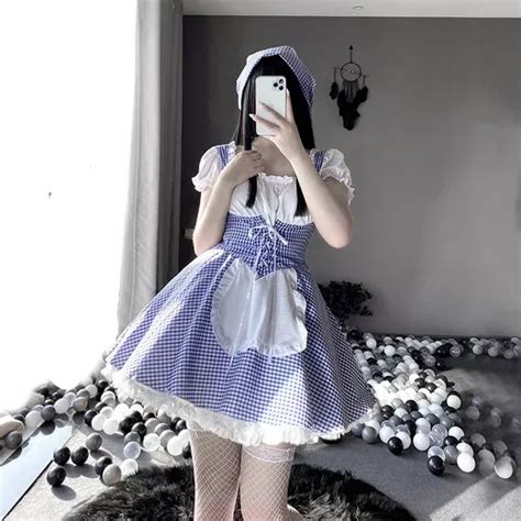 Lolita Cosplay Sexy Anime Cinderella Maid Lencería Disfraz K Cuotas