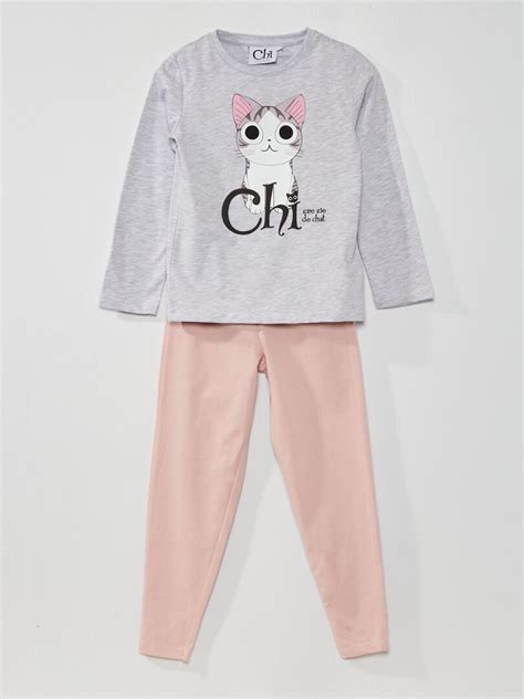 Conjunto De Pijama Gato Rosa Kiabi 1400€