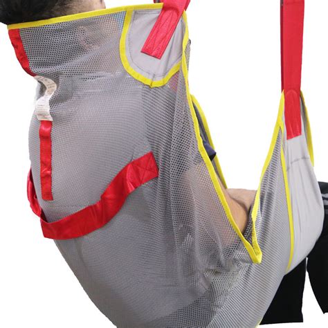Full Body Mesh Patient Lift Sling Commode Opening Healthcare Supply