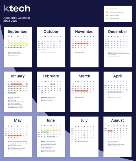 Academic Calendar Ktech