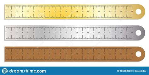 Ruler With Centimeter And Millimeter Scale For Apps Or Website Stock
