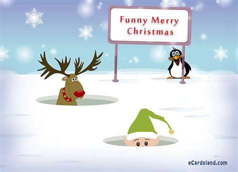Funny Merry Christmas Free Greeting Cards