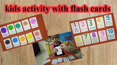 Learning Activities How To Make Flash Cards For Kids At Home Diy