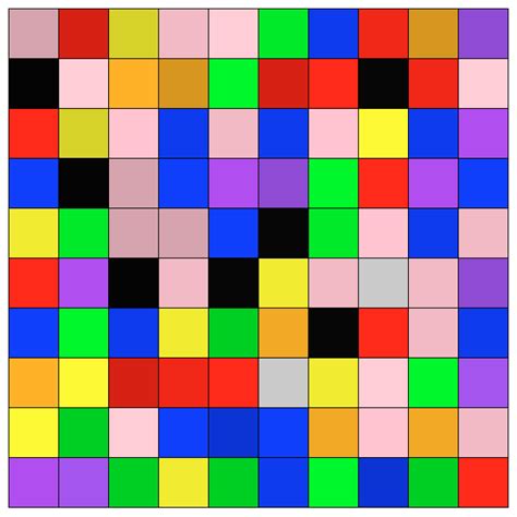 Color By Number Grid