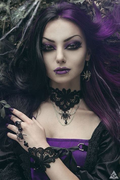 Purple Goth Beauty Dark Beauty Gothic Fashion