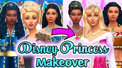 Transforming Our Royals Into Disney Princesses The Sims 4 Cas