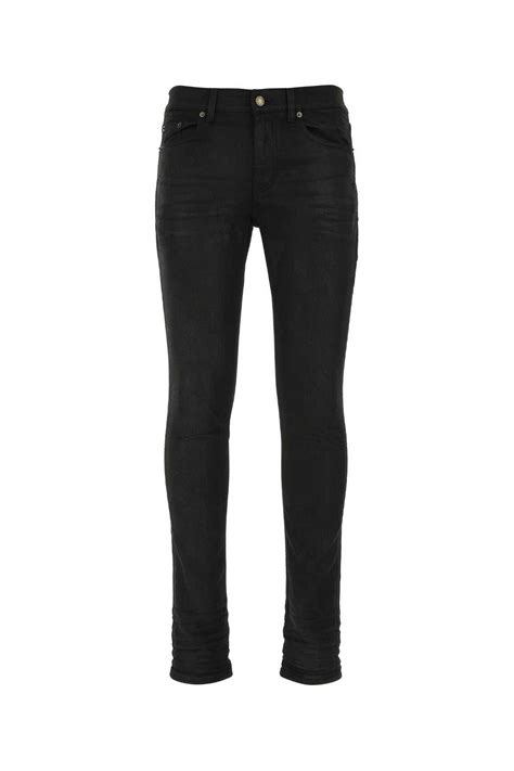 Saint Laurent Paris Black Stretch Denim Jeans Grailed