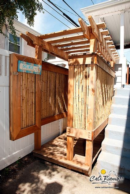 Outdoor Shower Ideas Diy Projects Cali Bamboo Fencing