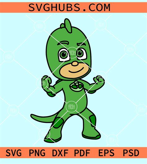 Pj Masks Svg Pjmasks Gekko Svg Bundle Disney Svg Supe