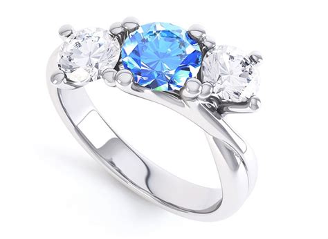 Blue Stone Engagement Rings