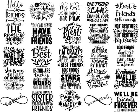 Friendship Svg Bundle Best Friends Svg Files Friends Svg For Etsy