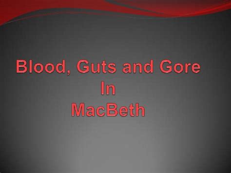 Blood Guts And Gore