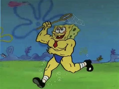 Make is this a pigeon? Meme Generator - Strong Spongebob Catching Jellyfish ...