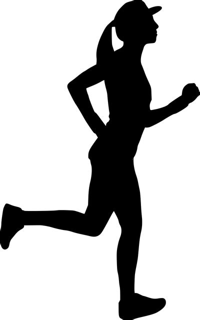 Free Image On Pixabay Woman Girl Running Silhouette Girl Running