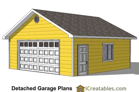 24x24 Garage Plans 2 Car Garage Plans Cottage House Plans Garage