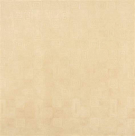 Cream Beige And White Abstract Square Collage Microfiber Upholstery Fabric