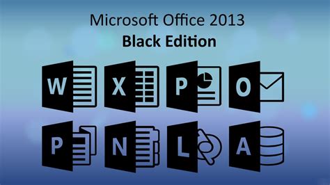 Téléchargement gratuit powerpoint pptx créé par: Microsoft Office 2013 Black Edition Icons by ...