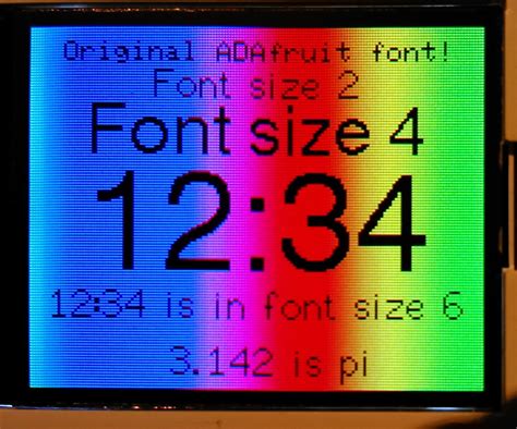 Arduino Tft Display And Font Library Arduino Arduino Lcd Arduino