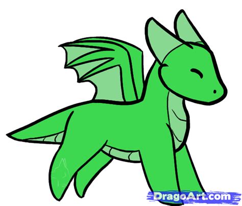 Simple Easy Dragon Drawing Clip Art Library