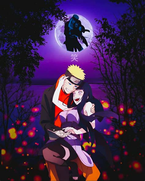 Download Cute Naruto And Hinata Dancing In The Moonlight Wallpaper