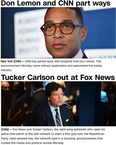 Don Lemon Fired By Cnn Tucker Carlson Aka The Riddler Leaves Fox