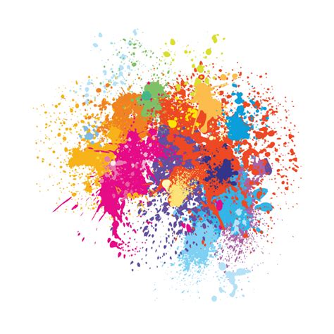 Colourful Colorful Paint Splash Splatter Paintspalsh