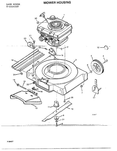 Murray Lawn Mower Engine Parts Diagram