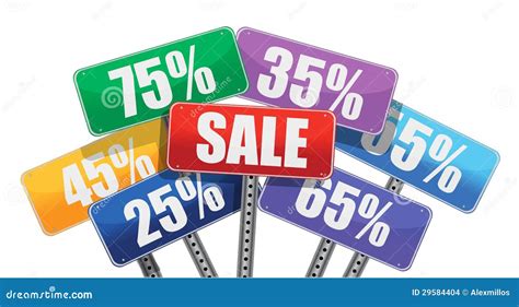 Sale And Discount Concept Color Signs Stock Images Image 29584404