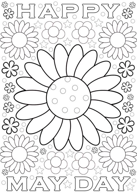 Printable May Coloring Pages - Printable Word Searches