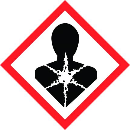 Hazard pictogram GHS08 Health hazard, 250x250mm | GHS ...
