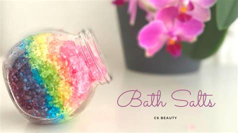 Relaxing Bath Salts Diy Rainbow Project C6 Beauty