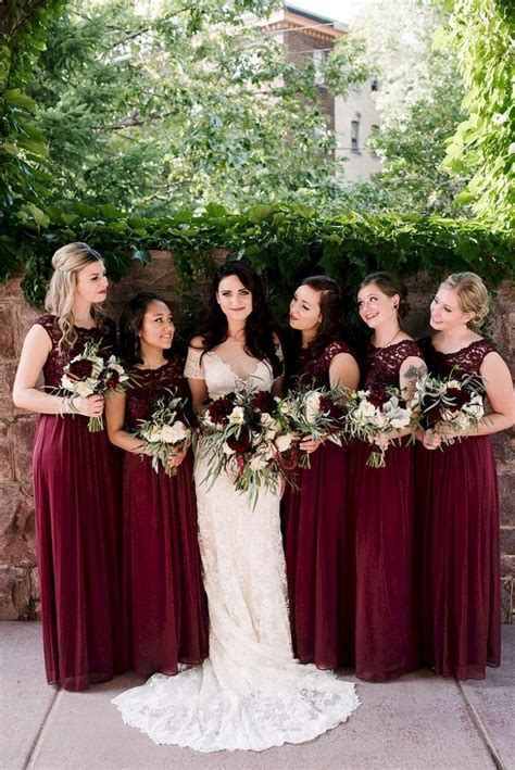Burgundy Bridesmaid Dresses Perfect Choice For Fall Wedding
