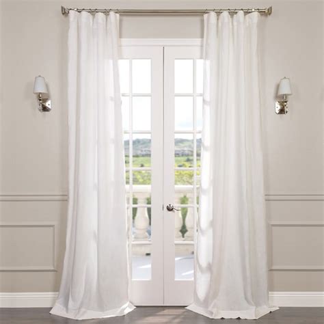 Exclusive Fabrics Signature French Linen Curtain Panel Free Shipping