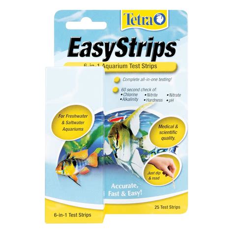 Tetra Easystrips 6 In 1 Aquarium Test Strips 25 Count Uk