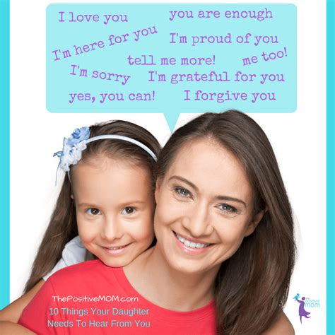 10 Things Your Daughter Needs To Hear From You