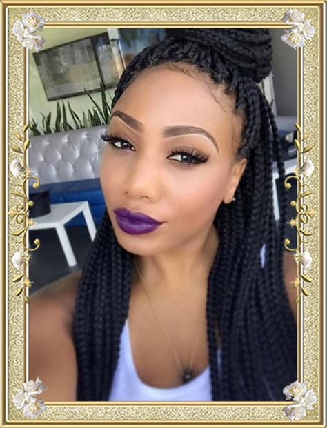 Easy simple fishbone braid hairstyle. 60 Delectable Box Braids Hairstyles for Black Women ...