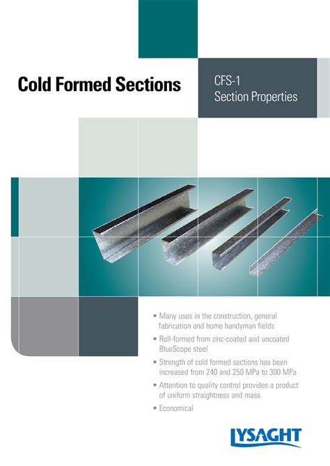 Cold Formed Steel CFS Section Properties Many Uses In The Construction General Fabrication
