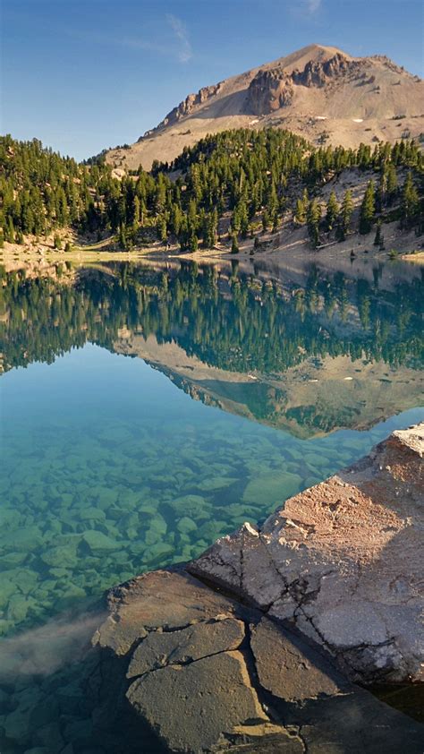Crystal Clear Mountain Lake Wallpaper Backiee