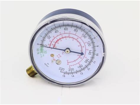 Refrigerant Brass Vacuum Air Manometer Testing Pressure Gauge Meter P4
