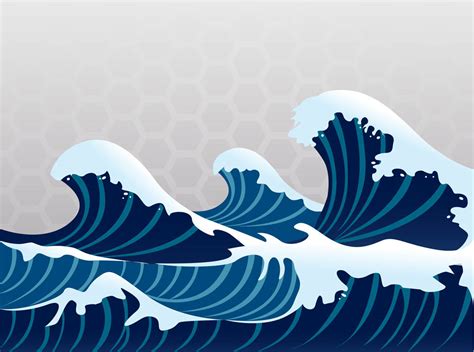 Great Wave Vector Vector Art And Graphics