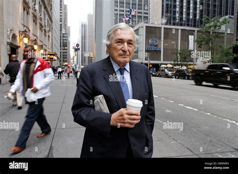 Former President Of The World Bank James Wolfensohn Pictured In New