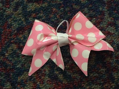 Cute Mini Keychain Cheer Bow I Actually Made It Out Of Duct Tape I Will