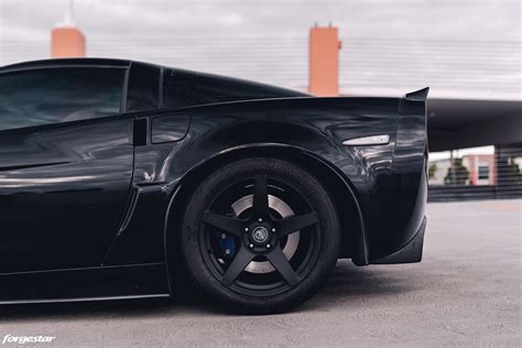 Chevrolet Corvette C6 Black Forgestar Cf5 Wheel Front