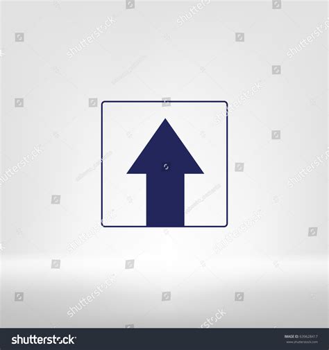 Ahead Only One Way Traffic Sign Drive Straight Royalty Free Stock